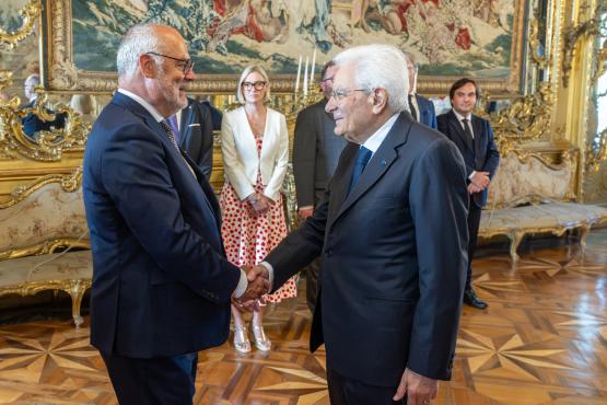 President Alar Karis kohtumisel Itaalia president Sergio Mattarellaga 
